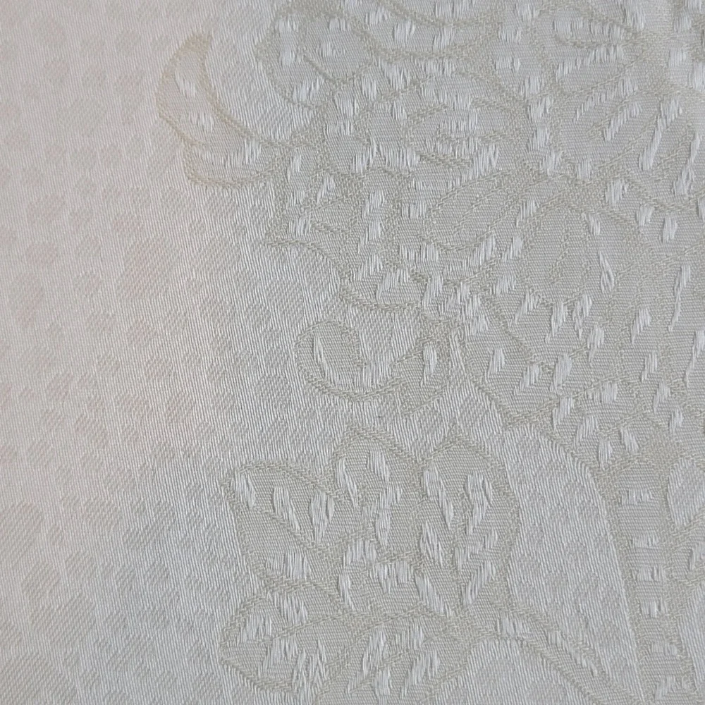 SFERRA King Ivory Floral Damask Jacquard Duvet Cover Luxury Cotton 92X108